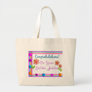 Grand Tote Bag Cadeaux d'or de jubilé de nonnes