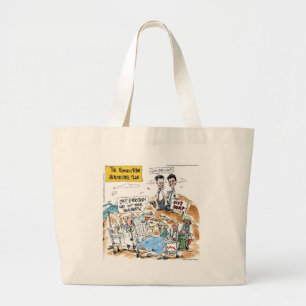 Grand Tote Bag Cadeaux et T-shirts drôles sur la santé selon Romn