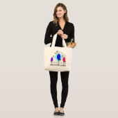 Grand Tote Bag Cadeaux respiratoires de "oiseaux d'Ambu" de (Devant (modèle))