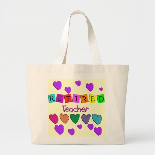 Grand Tote Bag Cadeaux retirés de professeur (Devant)