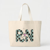 Grand Tote Bag Cadeaux "RN " d'infirmier autorisé (Devant)
