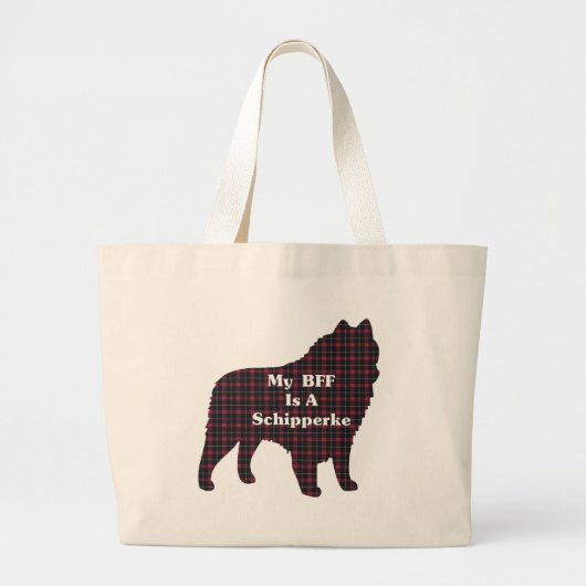Grand Tote Bag Cadeaux Schipperke BFF (Devant)