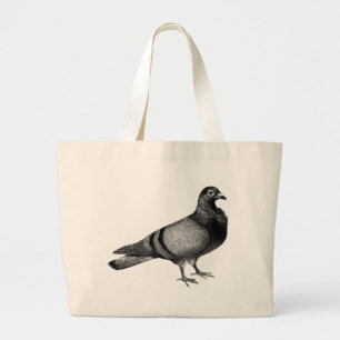 Grand Tote Bag Cadeaux vintages de pigeon