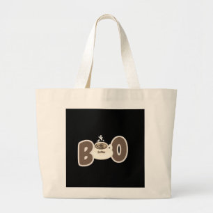 Grand Tote Bag Café de Chouette Halloween Mignon
