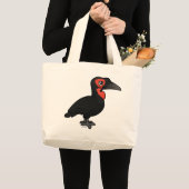 Grand Tote Bag Calao moulu du sud de Birdorable (Devant (produit))