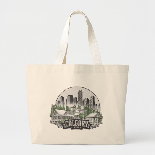 Grand Tote Bag Calgary City Canada (Devant)