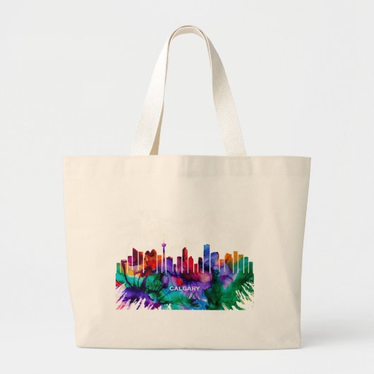 Grand Tote Bag Calgary Skyline (Devant)