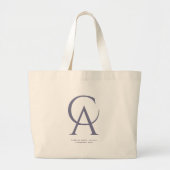 Grand Tote Bag Californie moderne Nom personnalisé État Été (Devant)