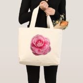 Grand Tote Bag Camellia rose (Devant (produit))