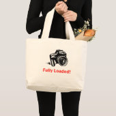 Grand Tote Bag Caméra entièrement chargée (Devant (produit))