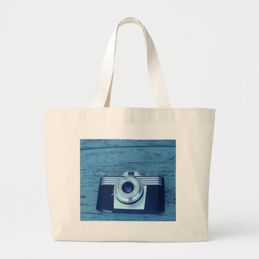 Grand Tote Bag Caméra vintage (Devant)