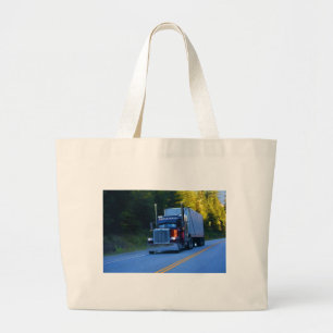 Grand Tote Bag Camions, Big Rig Cargo Truck Art