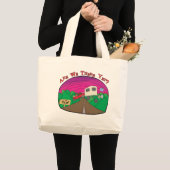 Grand Tote Bag Camping amusant (Devant (produit))