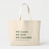 Grand Tote Bag Camping Bachelorette Camping Funny Bridesmaids Cad (Devant)