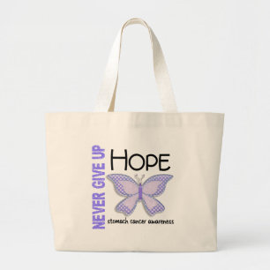 Grand Tote Bag Cancer de l'estomac n'abandonnent jamais le