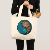 Grand Tote Bag Cancer & Earth Dog (Devant (produit))