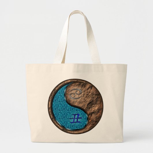 Grand Tote Bag Cancer et ox de la Terre (Devant)