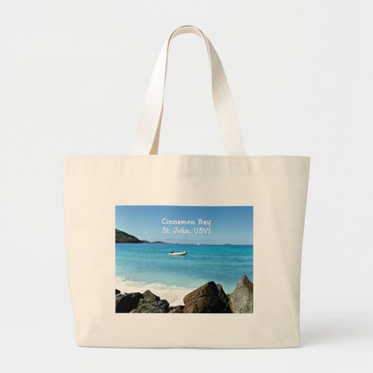 Grand Tote Bag Cannamon Bay, St. John USVI (Devant)