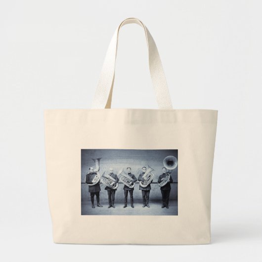 Grand Tote Bag Cannettes de fil de tuba (Devant)