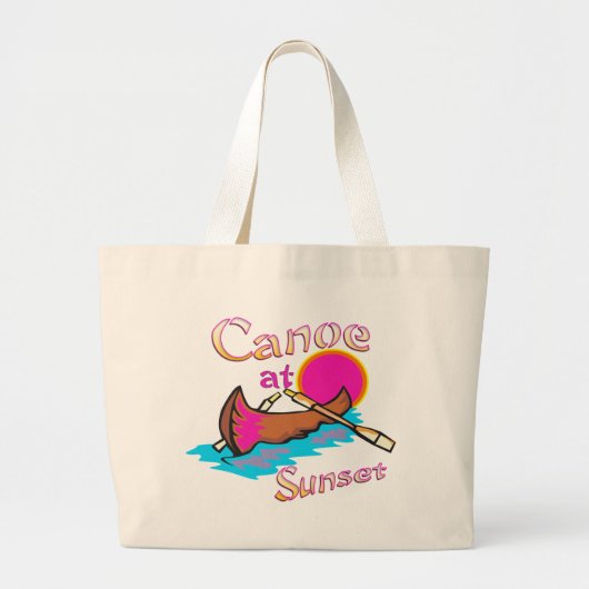 Grand Tote Bag Canot de camping (Devant)
