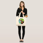 Grand Tote Bag Canticle of Creation Cotton Tote (Devant (modèle))