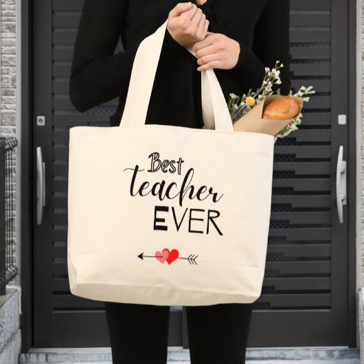 Grand Tote Bag Canvas bag, best teacher ever.