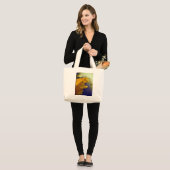 Grand Tote Bag Capitaine -Aïe (Devant (modèle))