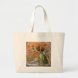 Grand Tote Bag Capricorn Femme Chèvre Whimsical Amusant