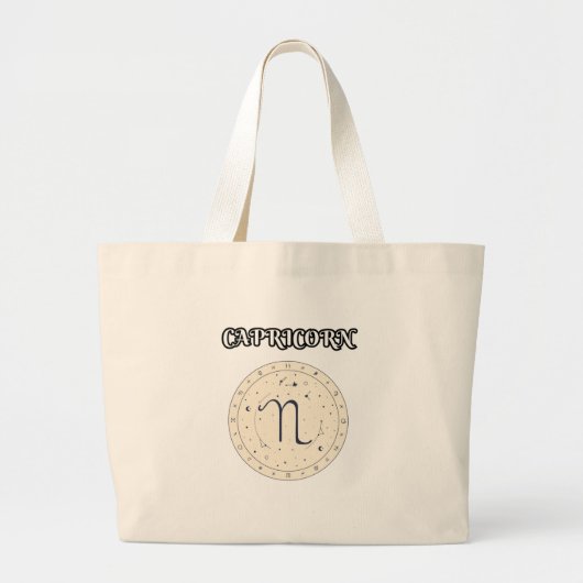 Grand Tote Bag capricorn zodiac (Devant)