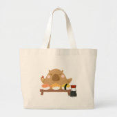 Grand Tote Bag Capybara avec Sushi (Devant)