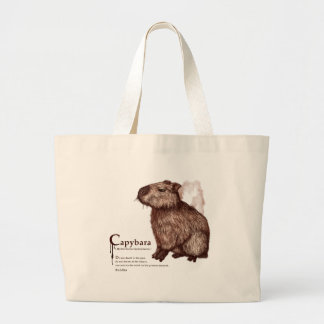 Grand Tote Bag capybara - chocolate