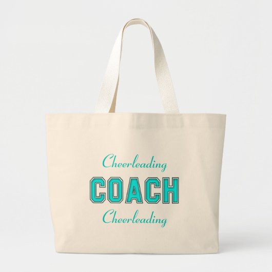 Grand Tote Bag Car de turquoise (Devant)