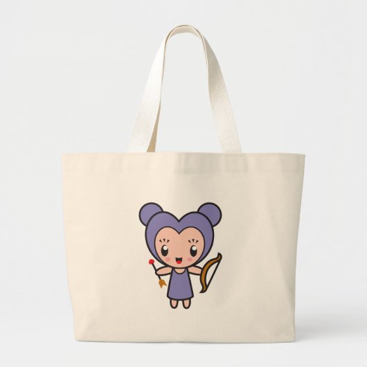 Grand Tote Bag Caractère de signe d'étoile - Sagittaire (Devant)