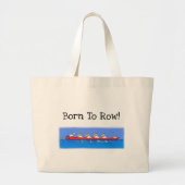 Grand Tote Bag Caricature de pélicans à ramer drôle (Devant)