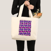 Grand Tote Bag Carrés (Devant (produit))