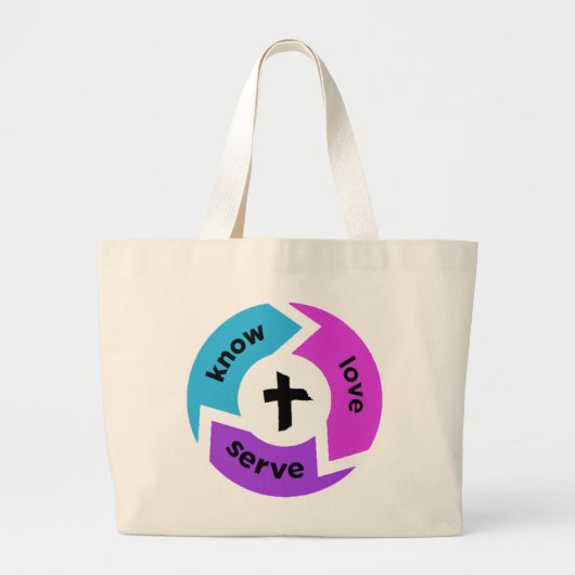 Grand Tote Bag Cartable de Cursillo (Devant)