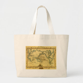 Grand Tote Bag Carte du monde antique