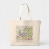 Grand Tote Bag Carte satirique de l'Europe | 1871 (Devant)