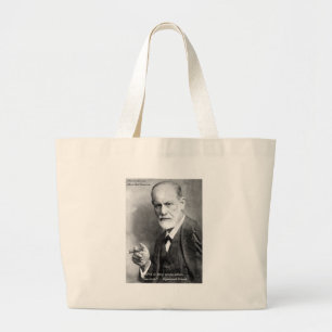 Grand Tote Bag Cartes Cadeaux etc. Amoureux Fou de Freud Citation