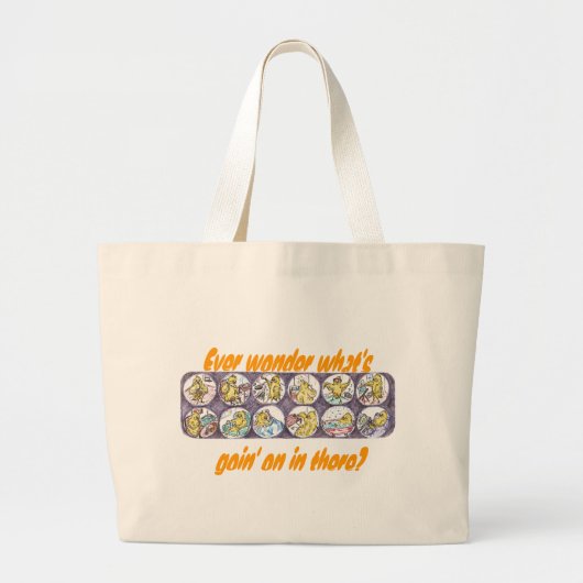 Grand Tote Bag Carton d'oeuf (Devant)