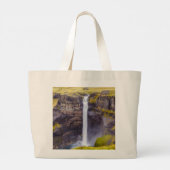 Grand Tote Bag Cascade de Haifoss, Islande (Dos)