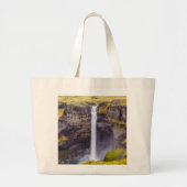 Grand Tote Bag Cascade de Haifoss, Islande (Devant)
