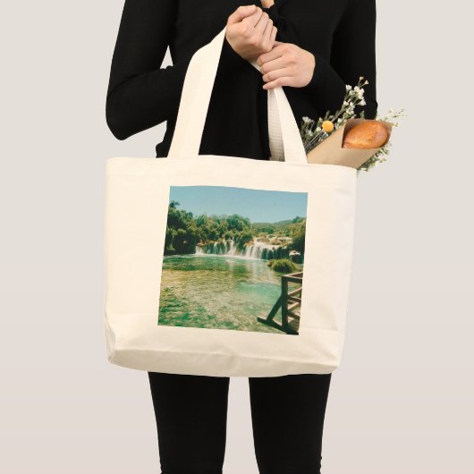 Grand Tote Bag Cascades de Krka - Parc national de Krka - Croatie (Devant (produit))