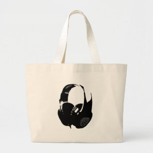 Grand Tote Bag Casque Pop Art