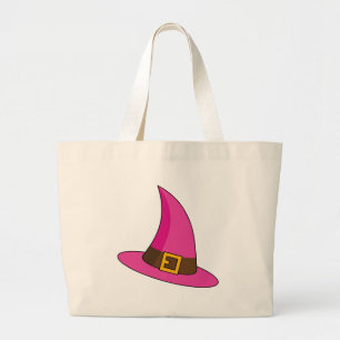 Grand Tote Bag Casquette de sorcière rose