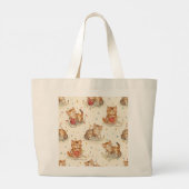 Grand Tote Bag cat pattern christmas (Dos)