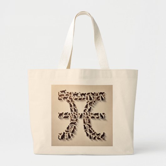 Grand Tote Bag Cat Pi (Devant)