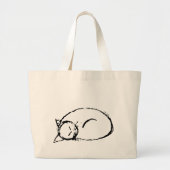 Grand Tote Bag cat sleeping (Devant)