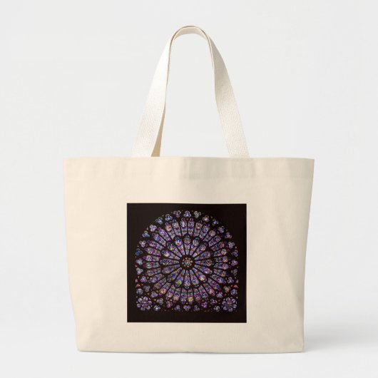 Grand Tote Bag Cathédrale Notre-Dame de Paris Rose (Devant)