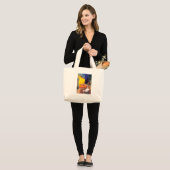 Grand Tote Bag Cavalier 2 (Bl) - Terrace Cafe (Devant (modèle))